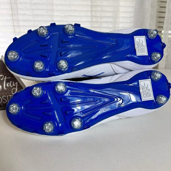 ✅ Nike Jordan Alpha Menace Pro 2 LW Detachable‎ Cleats “UCLA” White Mens Size 13 main image 7